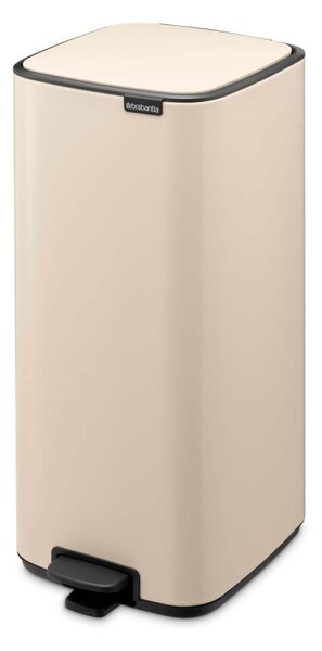 Кош за боклук Brabantia Bo Pedal 1010124, 30 л, Леко затваряне, Противоплъзгаща основа, Бежов