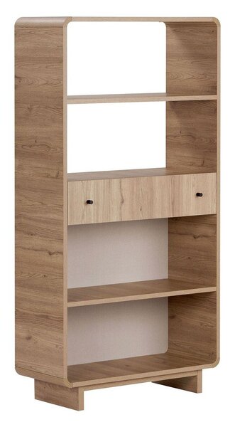 Библиотека от декор от дъб в светло естествен цвят 78x153x34 cm Senza – Nordure