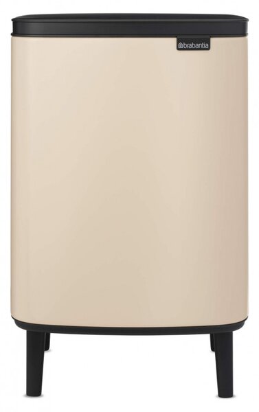 Кош за боклук Brabantia Bo Small Hi 1010462, 12 л, Плавно и безшумно отваряне, Противоплъзгаща основа, Бежов