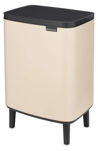 Кош за боклук Brabantia Bo Small Hi 1010462, 12 л, Плавно и безшумно отваряне, Противоплъзгаща основа, Бежов