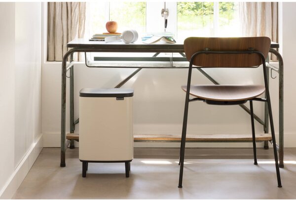 Кош за боклук Brabantia Bo Small Hi 1010462, 12 л, Плавно и безшумно отваряне, Противоплъзгаща основа, Бежов