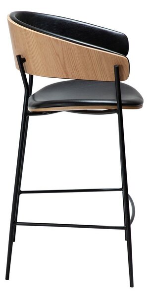 Черен бар стол (височина на седалката 63,5 cm) Crib – DAN-FORM Denmark