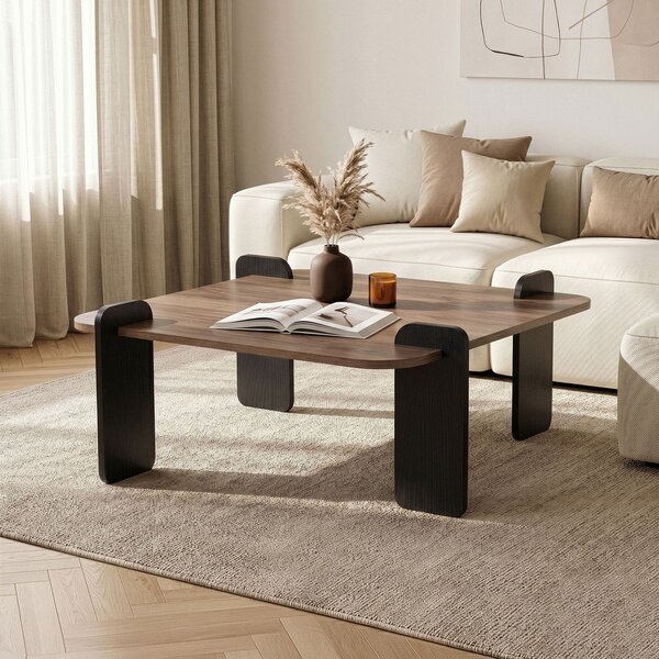 Кафява масичка за кафе 90x90 cm Marais – Nordure