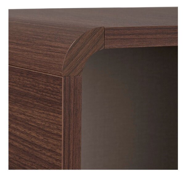Шкафче от декор от орех в тъмно естествен цвят 70x110x34 cm Torina – Nordure