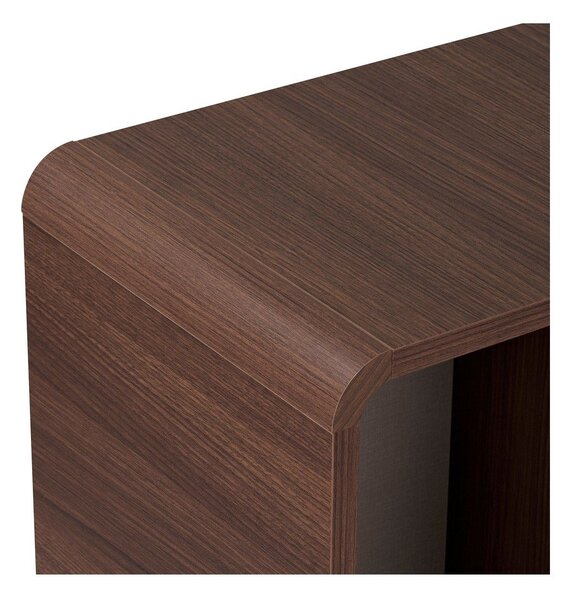 Шкафче от декор от орех в тъмно естествен цвят 70x110x34 cm Torina – Nordure