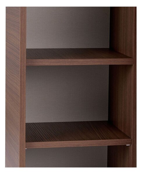 Шкафче от декор от орех в тъмно естествен цвят 70x110x34 cm Torina – Nordure