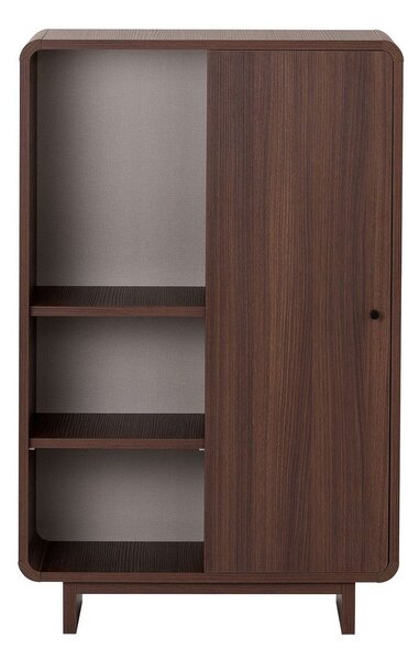 Шкафче от декор от орех в тъмно естествен цвят 70x110x34 cm Torina – Nordure