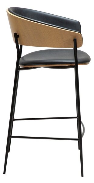 Черен бар стол (височина на седалката 63,5 cm) Crib – DAN-FORM Denmark
