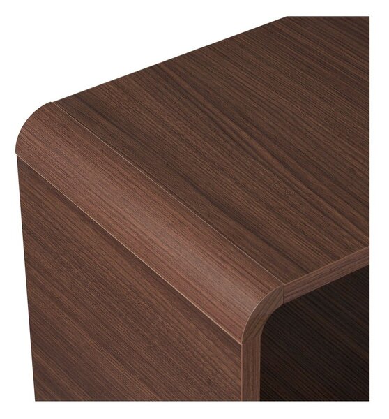Библиотека от декор от орех в тъмно естествен цвят 78x153x34 cm Senza – Nordure