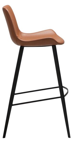 Бар стол в цвят кафяв коняк (височина на седалката 74,5 cm) Hype – DAN-FORM Denmark