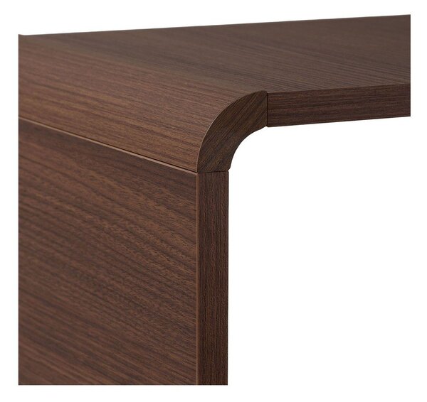 Библиотека от декор от орех в тъмно естествен цвят 78x153x34 cm Senza – Nordure