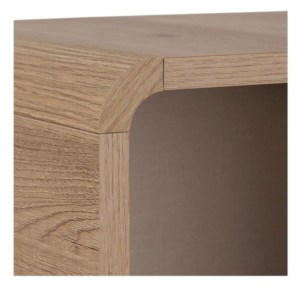 Шкафче от декор от дъб в светло естествен цвят 70x110x34 cm Torina – Nordure