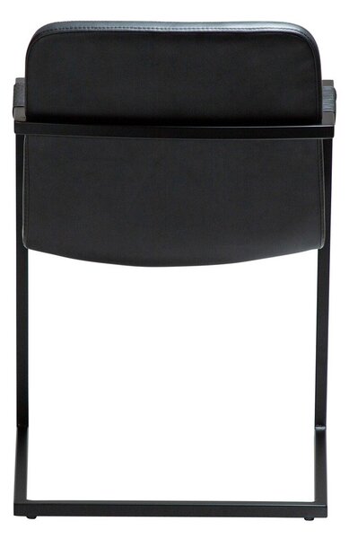 Черен трапезен стол с подлакътници Bounce – DAN-FORM Denmark
