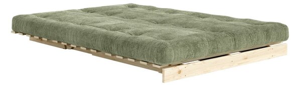Зелен сгъваем диван от рипсено кадифе 140 cm Roots – Karup