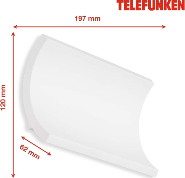 Telefunken 312806TF - LED Екстериорен аплик 2xLED/6W/230V IP44 бял