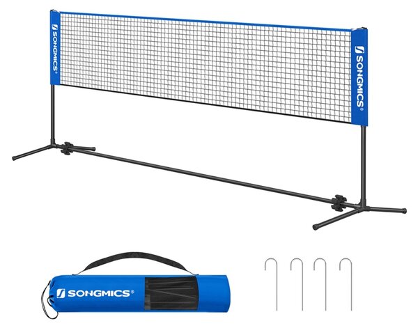 Сетка за бадминтон Songmics Синя 400x155x103 см