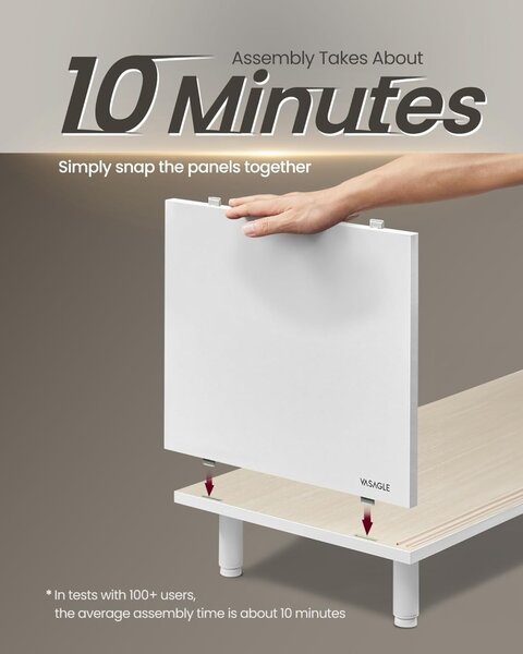 Телевизионна конзола Vasagle White 140x39x45 cm