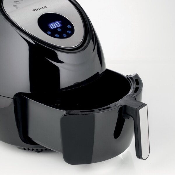 Фритюрник с горещ въздух Ariete AIRY FRYER XXL 4618/00, 1800W, 5.5 л, 7 програми, Таймер, LCD сензорен дисплей, Черен