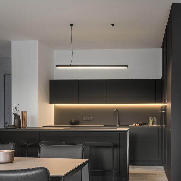 LED Таван за повърхностен монтаж висяща лампа CYNIDECO LED/30W/230V 4000K черен