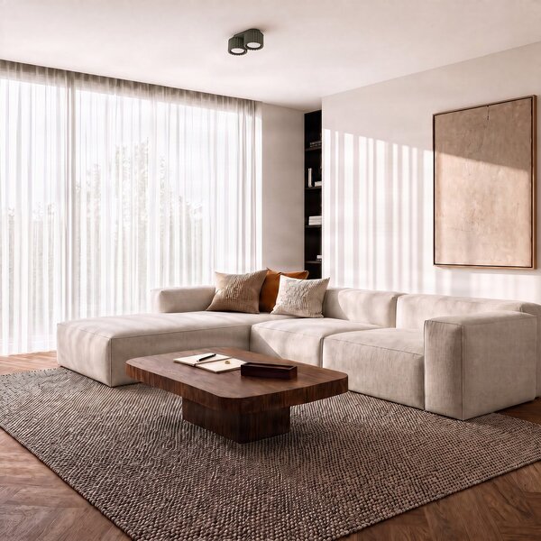 SOLLUX LIGHTING Таванна лампа Aura 2, маслиненозелена, с 2 лампи, дължина 21 см, GX53, Затъмняване, Зелен, Коридор, Алуминий, Модерен