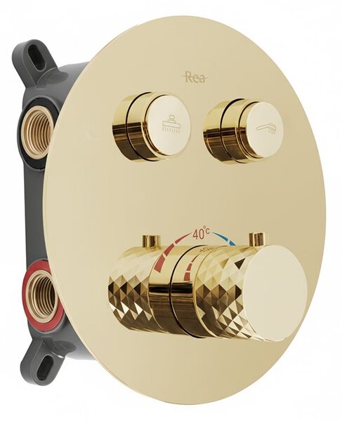 Душ система за вграждане Rea Lungo Diamond Gold+ BOX
