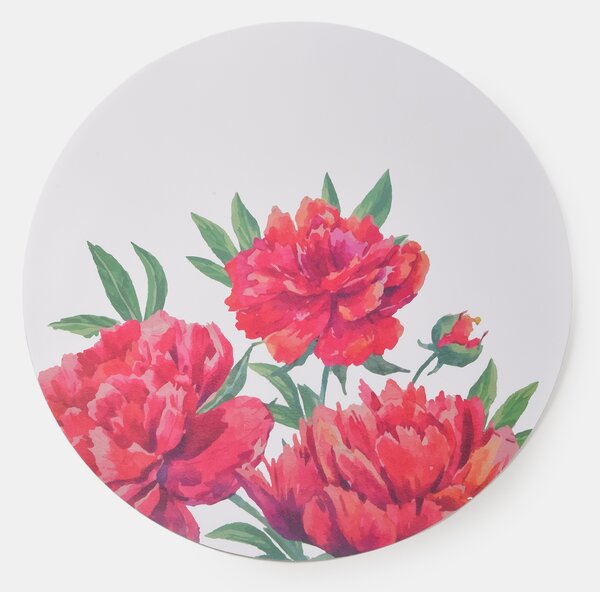 Sinsay - Кръгли подложки за маса с флорален мотив 2 pack - фуксия