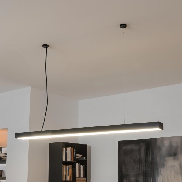 LED Таван за повърхностен монтаж висяща лампа CYNIDECO LED/30W/230V 4000K черен