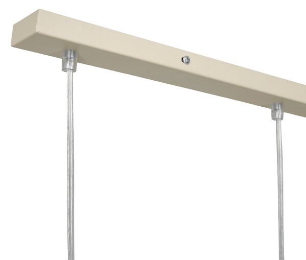 Milagro Lighting Висяща лампа „Timon“, цвят таупе/бежов, дължина 60 см, метал, с 3 крила., Затъмняване, Бежов, Дневна/трапезария, Метал, Модерен