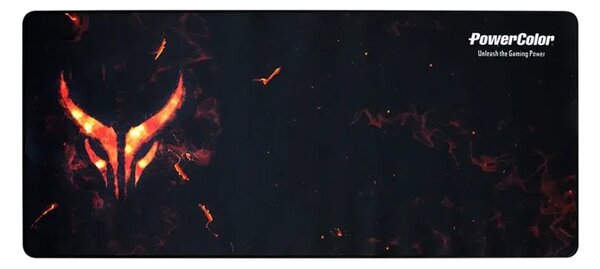 Подложка за мишка PowerColor Red Devil MPD-1000, гейминг, черна, 900 x 400 x 3 мм