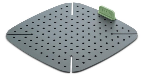 Подложка за печене във фритюрник с горещ въздух Lekue 1010156, 22x22 см, -20/+220°C, Силикон, Сив