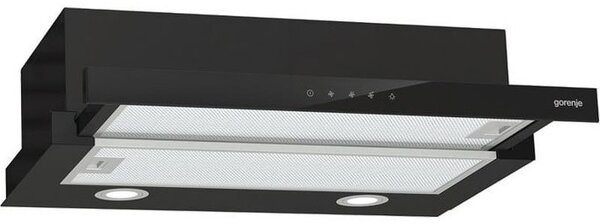 Абсорбатор Gorenje TH64E4BG, за вграждане, телескопичен, енергиен клас C, 131W, 450 m³/h, 1 мотор, 3 степени на мощност, сензорно управление, черен