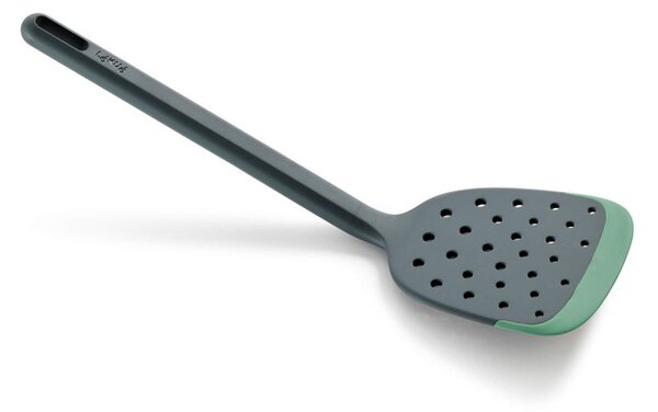 Шпатула решетъчна Lekue 1010182, 30.6 см, Против надраскване, 4/220°C, Гъвкав ръб, Зелен