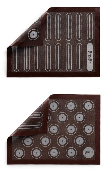 Подложка за печене Lekue 1010197, 40x30 см, Силикон, Микро перфорация, +4/220°C, Черен
