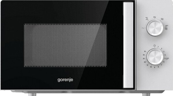 Микровълнова фурна Gorenje MO20E1WH, механично управление, 800W, 20л. обем, 5 степени на мощност, бяла