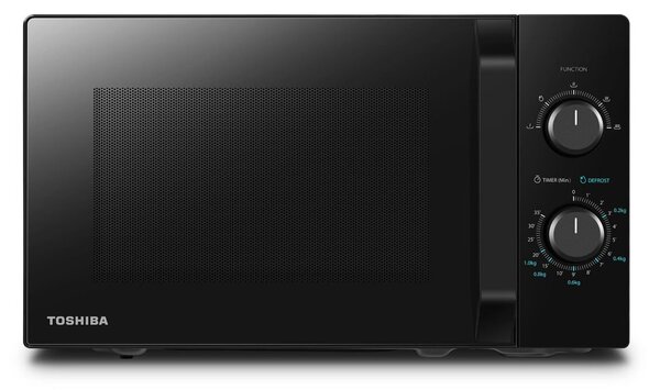 Микровълнова фурна Toshiba MW-MM20PBK, механично управление, 800W, 20л. обем, 4 степени на мощност, черна