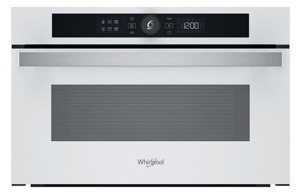 Микровълнова фурна Whirlpool WMD44MW, за вграждане, с грил, електронно управление, 1000W, 31л. обем, бяла