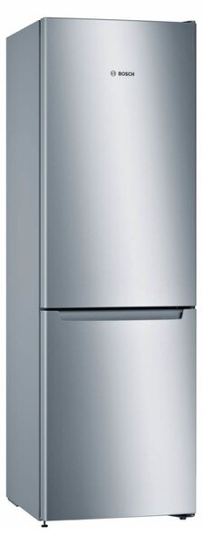 Хладилник с фризер Bosch KGN33NLEB, клас E, 279 л. общ обем, свободностоящ, 228 kWh/годишно, NoFrost, VitaFresh чекмедже, инокс