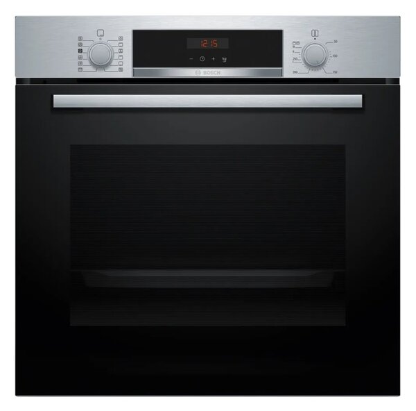 Фурна за вграждане Bosch HQA574ES3, клас A+, 71л. обем, пиролитично почистване, 3D система за равномерно печене, инокс