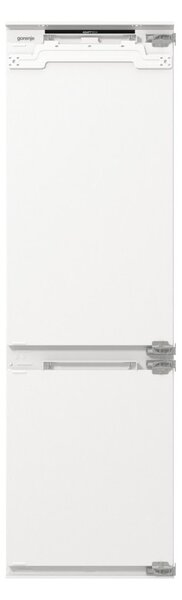 Хладилник с фризер Gorenje NRKI517E82WF, клас E, 252 л. общ обем, за вграждане, 235 kWh/годишно, MultiFlow 360° система, CrispZone чекмедже, FastFreeze, бял