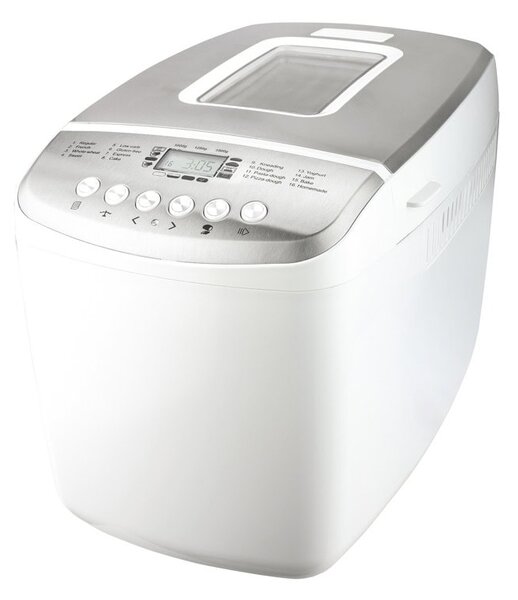 Хлебопекарна Finlux FBM-1625W, 850W, 16 програми, вместимост до 1600g, отложен старт, бяла