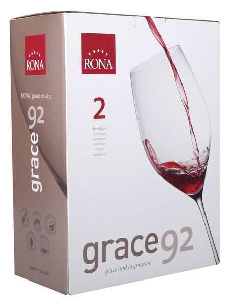 RONA Чаши за вино Grace bordeaux 920мл 2бр