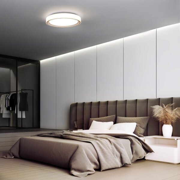 Solight WO8015 - LED RGB Димируем плафон FLOCO LED/30W/230V+RGB/6W+ д.у. Ø 40 см