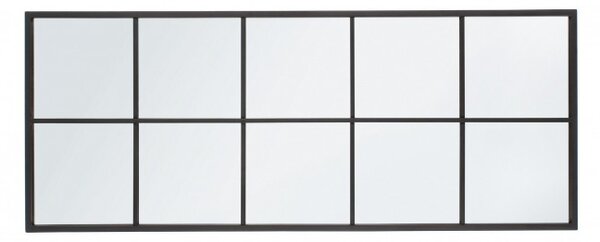 Bizzotto Огледало Nucleos черно с рамка 125x50 cm