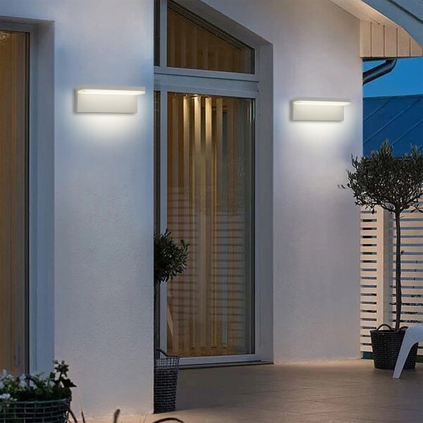 Brilagi - LED външно стенно осветително тяло TESSI LED/10W/230V бяло IP54