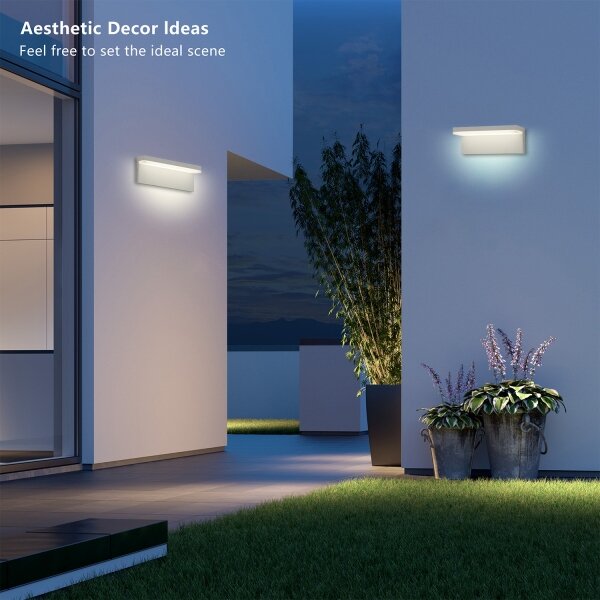 Brilagi - LED външно стенно осветително тяло TESSI LED/10W/230V бяло IP54