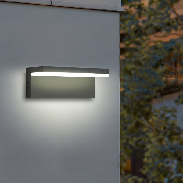 Brilagi - LED външно стенно осветително тяло TESSI LED/10W/230V антрацит IP54
