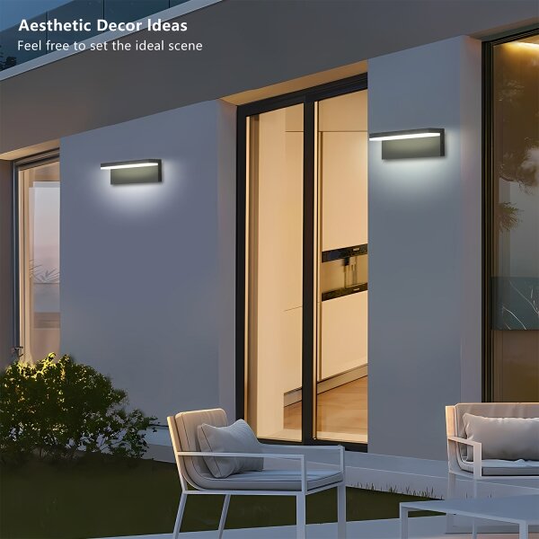 Brilagi - LED външно стенно осветително тяло TESSI LED/10W/230V антрацит IP54