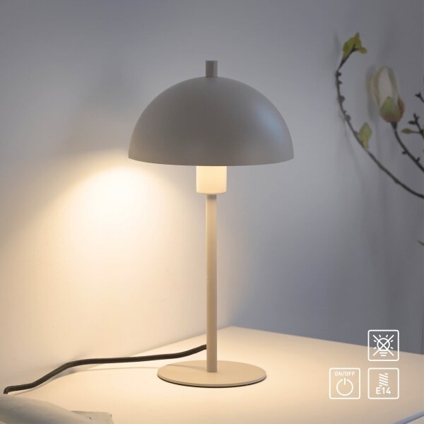 Schöner Wohnen 11726-39 - Настолна лампа ALI 1xE14/15W/230V сива
