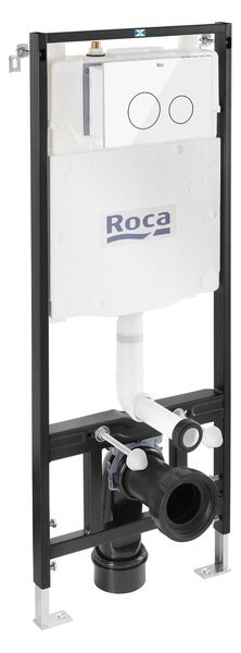 Roca AC2 двоен бутон за структура Active One, бял гланц