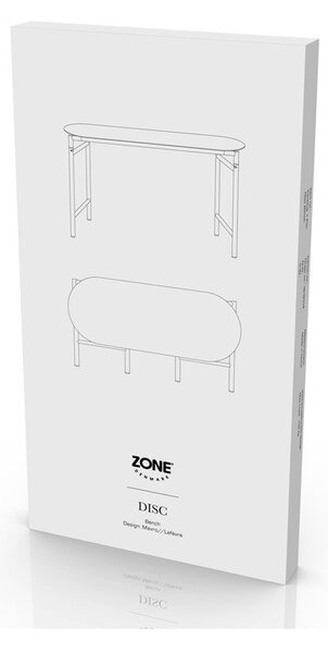 Черна градинска пейка метална Disc – Zone